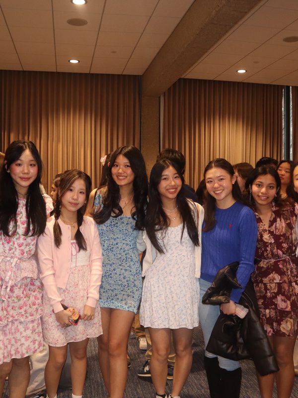 Anna with students from other schools at a mixer
